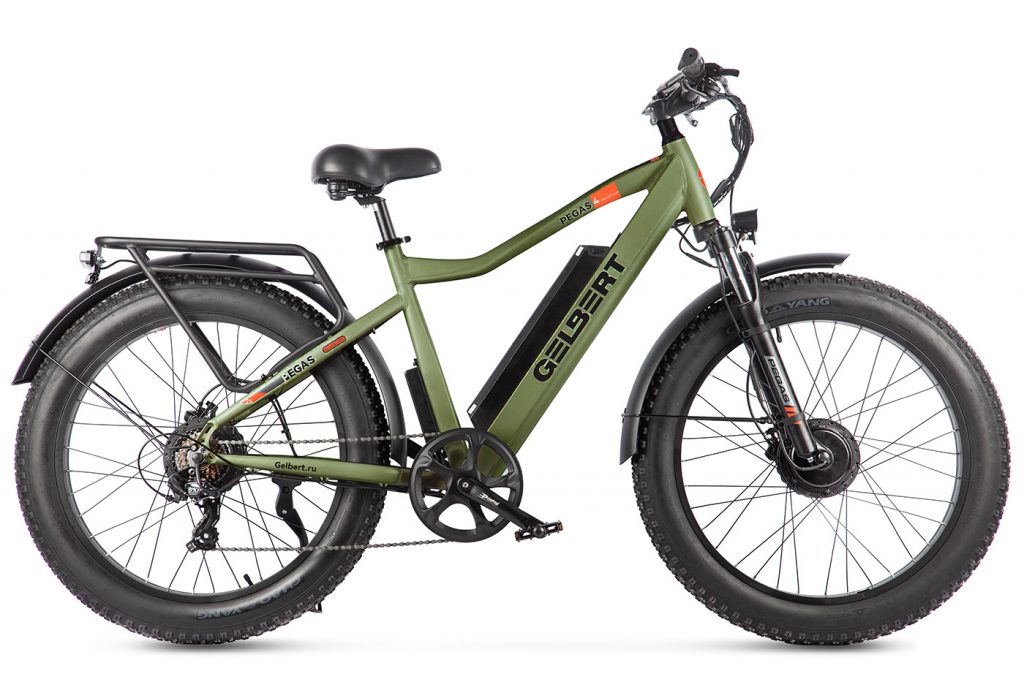 Электровелосипед Gelbert Pegas 4 DUAL PRO MAX — Хаки