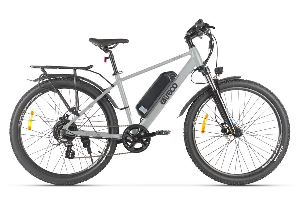 Электровелосипед Eltreco XT 850 — серебристый матовый