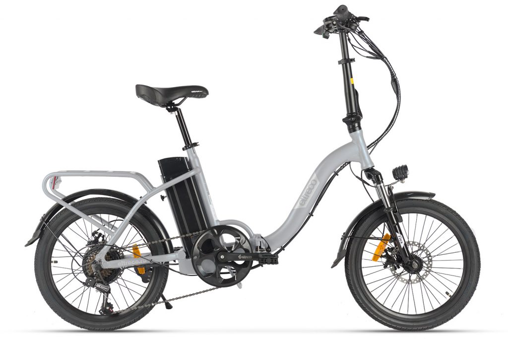 Электровелосипед Eltreco Flex — серебристый матовый