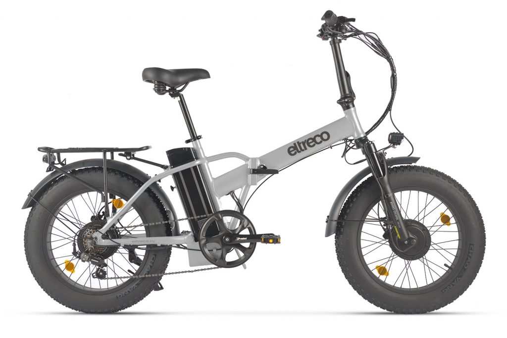 Электровелосипед Eltreco BAD DUAL NEW — серебристый матовый