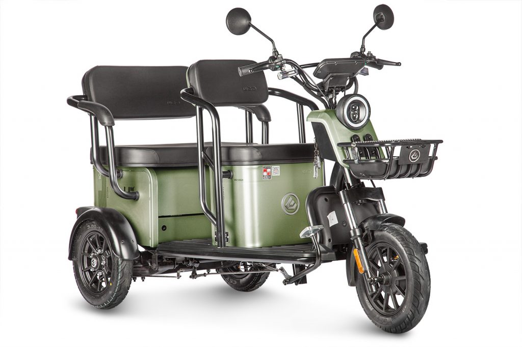 Электротрицикл Wanshida UM+ 60V 1000Вт — Зеленый